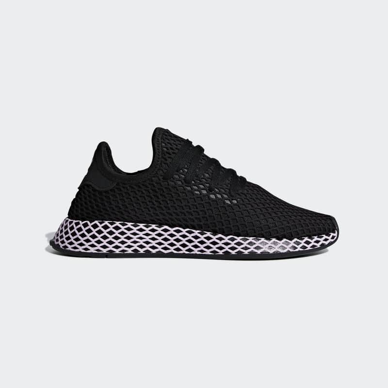 Adidas deerupt black store and lilac